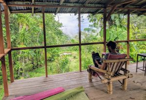 Blick aufs Meer im Bolita Rainforest Hostel