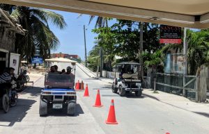 Mautbrücke auf Caye Ambergris