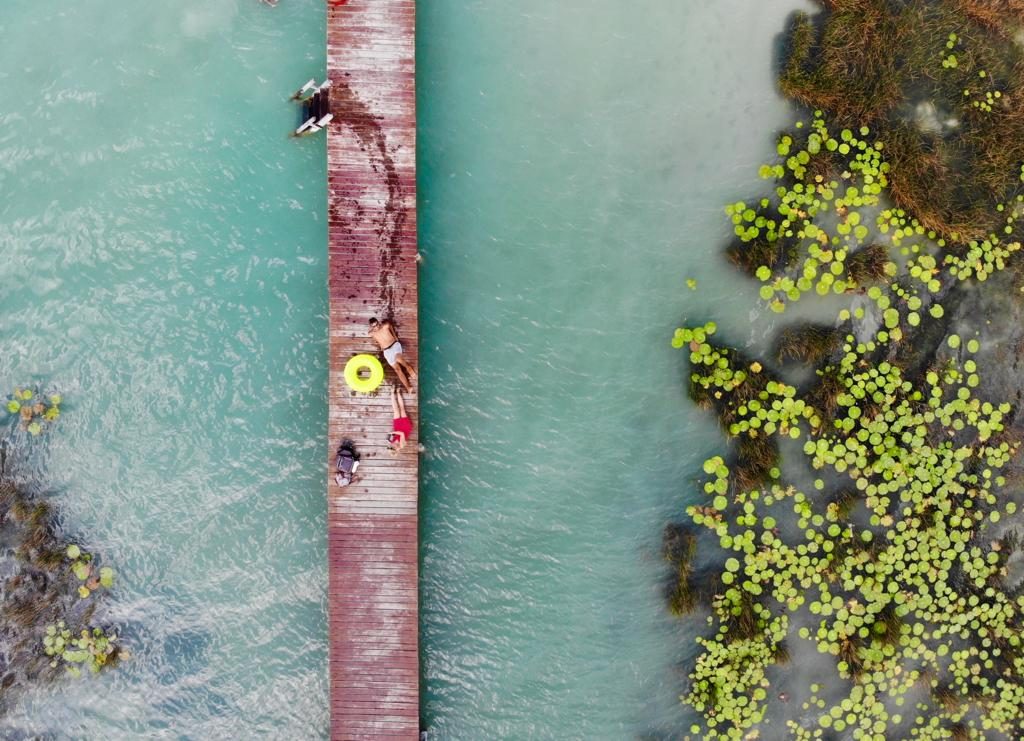 Lagune Bacalar, Drohne