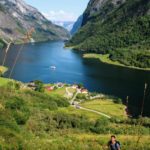 Naeroyfjord Rimstigen Wanderung, Norwegen