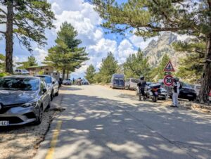 Car park at the Bavella Pass